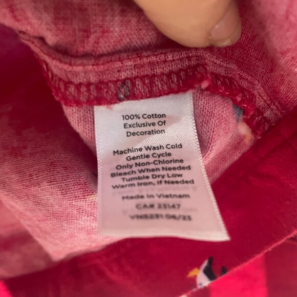 Talbots Penguin Winter Holiday Flannel Pajama Set size Medium - Picture 6 of 8